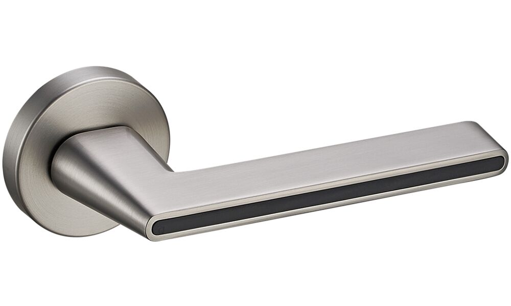 Ручки дверные VSTE Спиголо (матовый никель/черный)